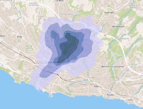 Mapping the dioxins and furans soil pollution in Lausanne