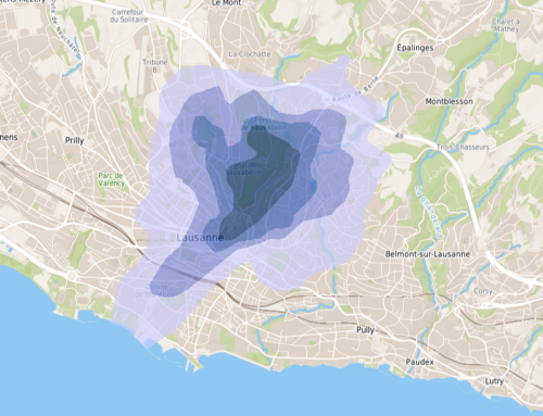 Mapping of dioxin and furan soil pollution in Lausanne in 2021